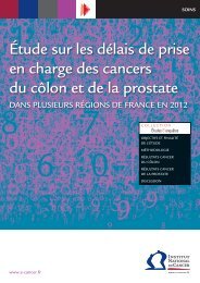 Rapport Ã©tude CÃ´lon et Prostate_FINAL 2 - Institut National Du Cancer