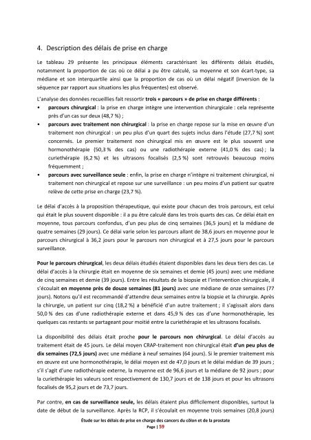 Rapport Ã©tude CÃ´lon et Prostate_FINAL 2 - Institut National Du Cancer