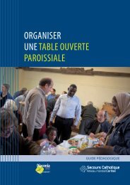 ORGANISER UNE TABLE OUVERTE PAROISSIALE