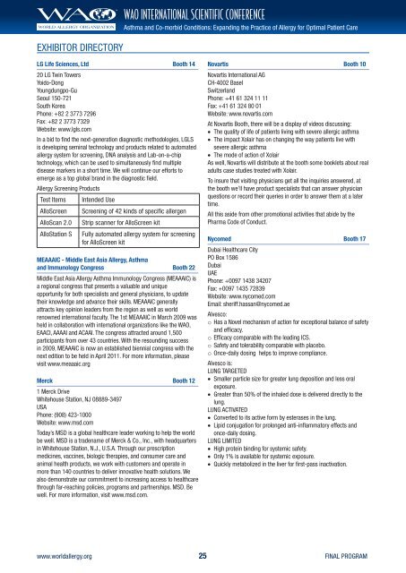 Dubai Final-v20.indd - World Allergy Organization