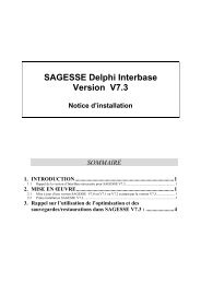 SAGESSE Delphi Interbase Version V7.3