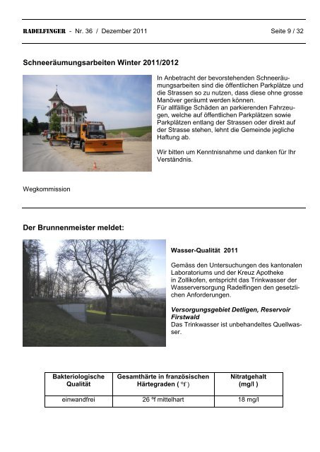 Aus dem Gemeinderat - Gemeinde Radelfingen