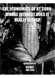 Bt corn in the Philippines - Greenpeace