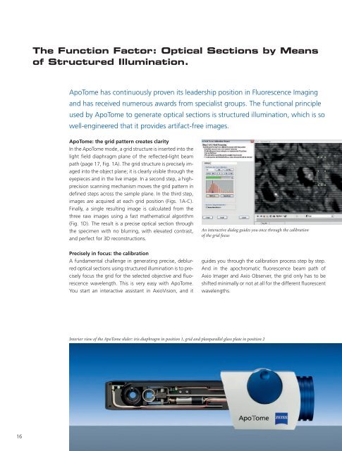 ApoTome - Carl Zeiss International