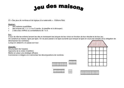 Cf Des jeux de nombres et de logique la Le Sac de Nat