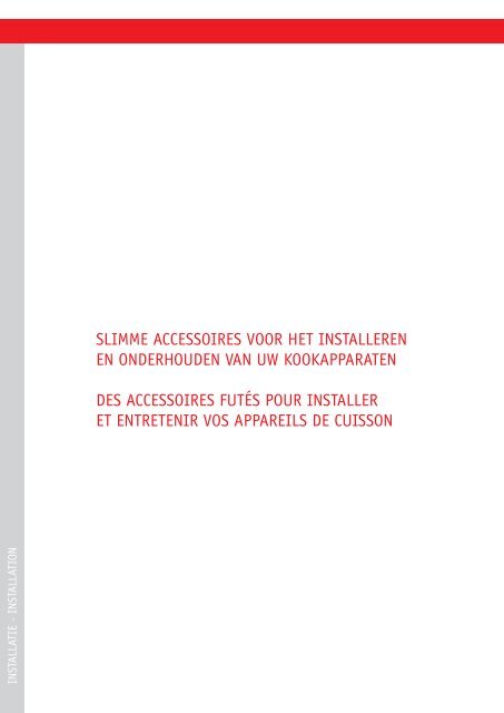 Ontdek het assortiment van accessoires en ... - Whirlpool