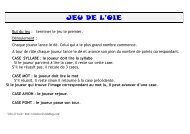 JEU DE L’OIE