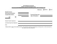 (NCTE) Student Teaching Evaluation Form - NCATE Evidence Room