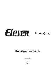 Eleven Rack â€“ Benutzerhandbuch - Digidesign