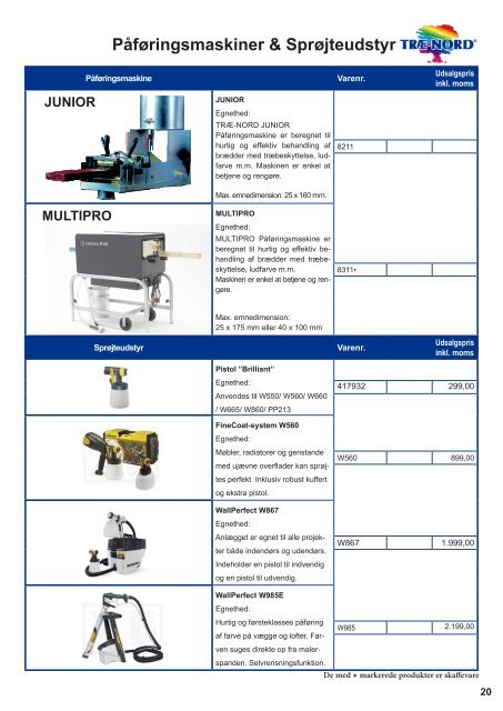 Prisliste 2011 - TrÃ¦ Nord