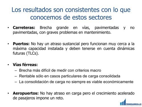 El rezago en infraestructura de transporte