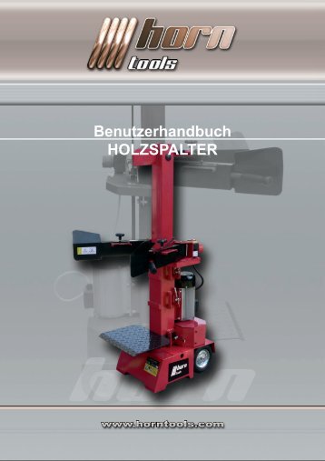 Benutzerhandbuch HOLZSPALTER