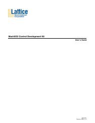 EB60 - MachXO2 Control Development  Kit User's Guide