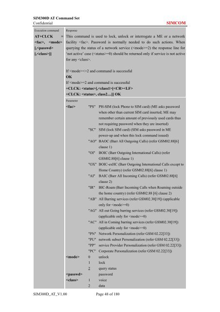 SIM300D AT Command Set - Distributed Systems and Networking