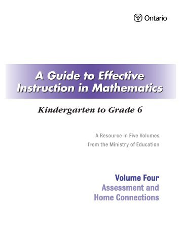 A Guide to Effective Instruction in Mathematics