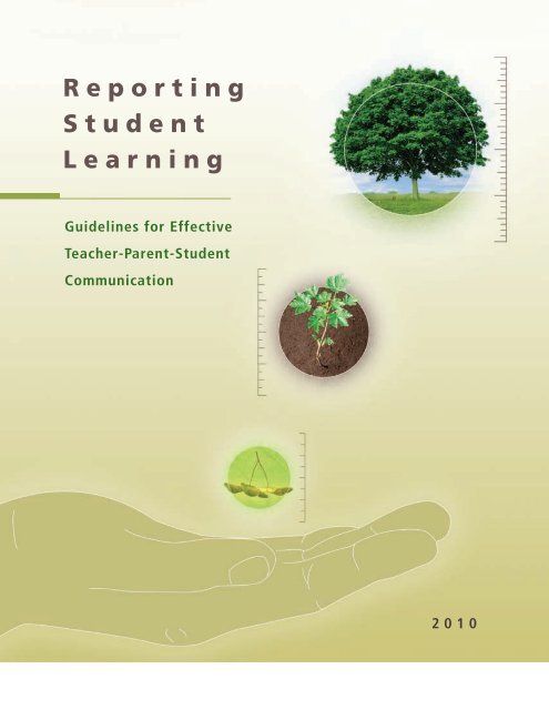 Reporting Student Learning