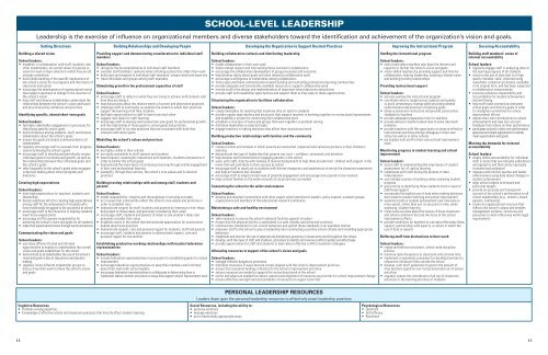 The Ontario Leadership Framework 2012