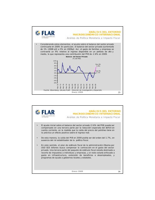 PRESENTACION MACRO ENERO 2009 - FLAR