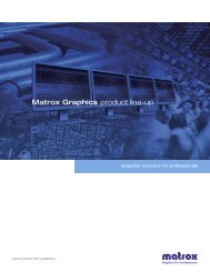 Matrox Graphics product line-up - Cad2