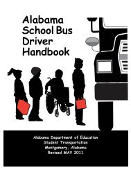 Alabama School Bus Driver Handbook