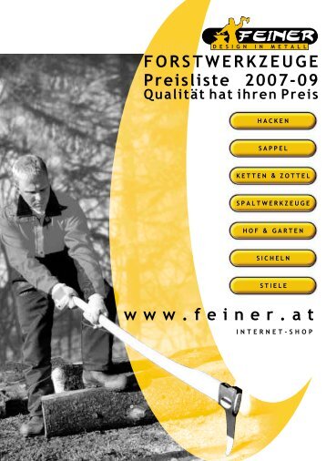 Preisliste 2007-2009 - Feiner GmbH