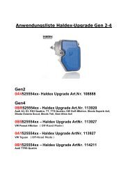 Haldex Upgrade ArtNr. 113927 - KD-Tuning