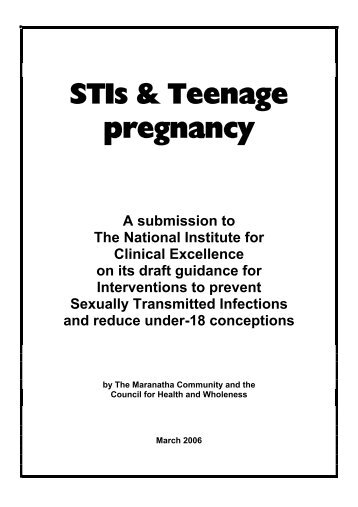 STIs & Teenage pregnancy