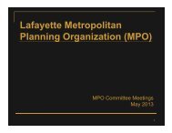 Lafayette Metropolitan Planning Organization (MPO)