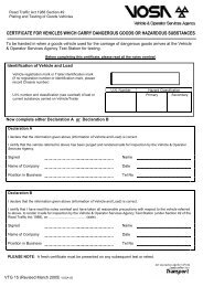 CERTIFICATE FOR VEHICLES WHICH CARRY DANGEROUS GOODS OR HAZARDOUS SUBSTANCES