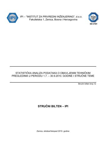 STRUČNI BILTEN – IPI