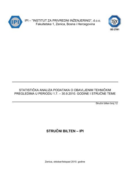 STRUČNI BILTEN – IPI