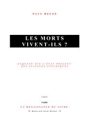 Les Morts vivent-ils ?