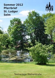 Sommer 2012 Pfarrbrief St Ludger Selm