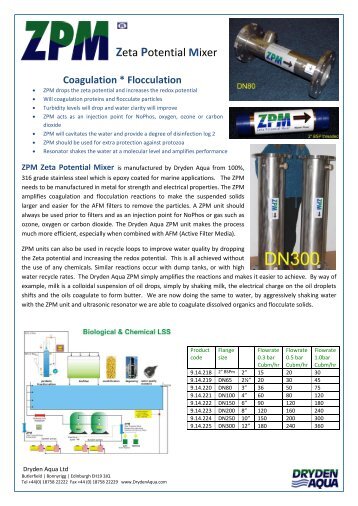 Zeta Potential Mixer Coagulation * Flocculation - Dryden Aqua Ltd