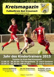 Kreismagazin Fußballkreis Bad Kreuznach 08/15