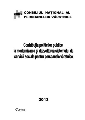 5. Contributia politicilor publice la modernizarea si dezvoltarea ...