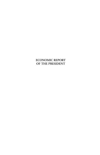 Economic Report of the President