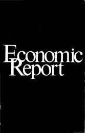 Economic Report of the President