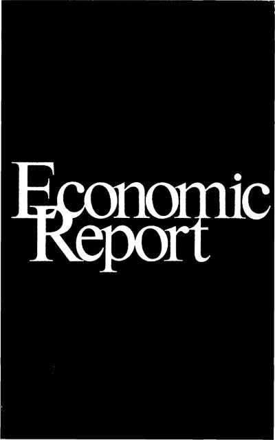 Economic Report Of The President