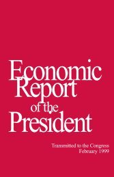 Economic Report President