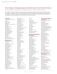 Honor Roll of Donors - Washington State University College of ...