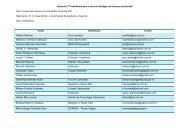 Lista de participantes - Embrapa Meio Ambiente