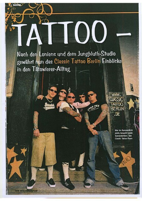 Ganzseitiges Foto - Classic Tattoo Berlin