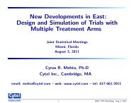 Design and Simulation of Trials with Multiple Treatment Arms