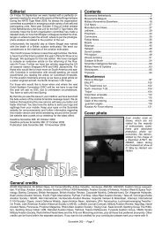 General credits Editorial Cover photo Contents - Scramble