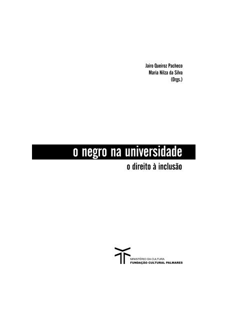 o negro na universidade