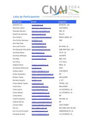 Lista de Participantes