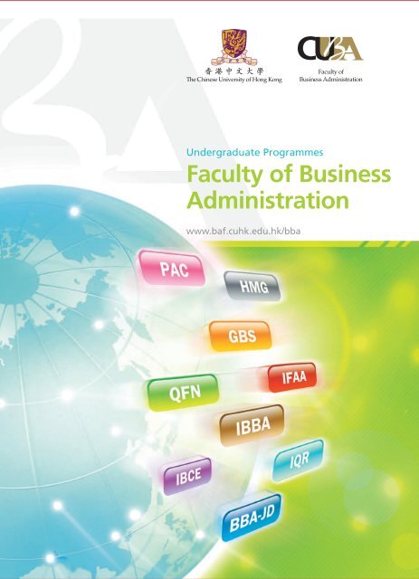 Faculty of Business Administration - The Chinese University of Hong ...