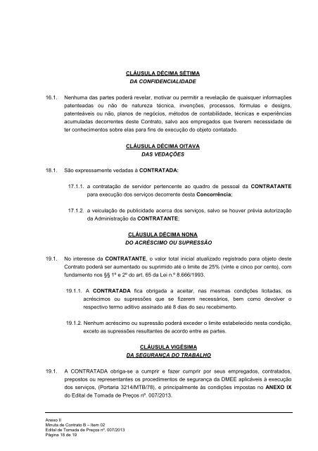 ANEXO II - Minuta de contrato DMEE - ITEM 02 - DME DistribuiÃ§Ã£o ...