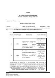 ANEXO V - Proposta Comercial padronizada